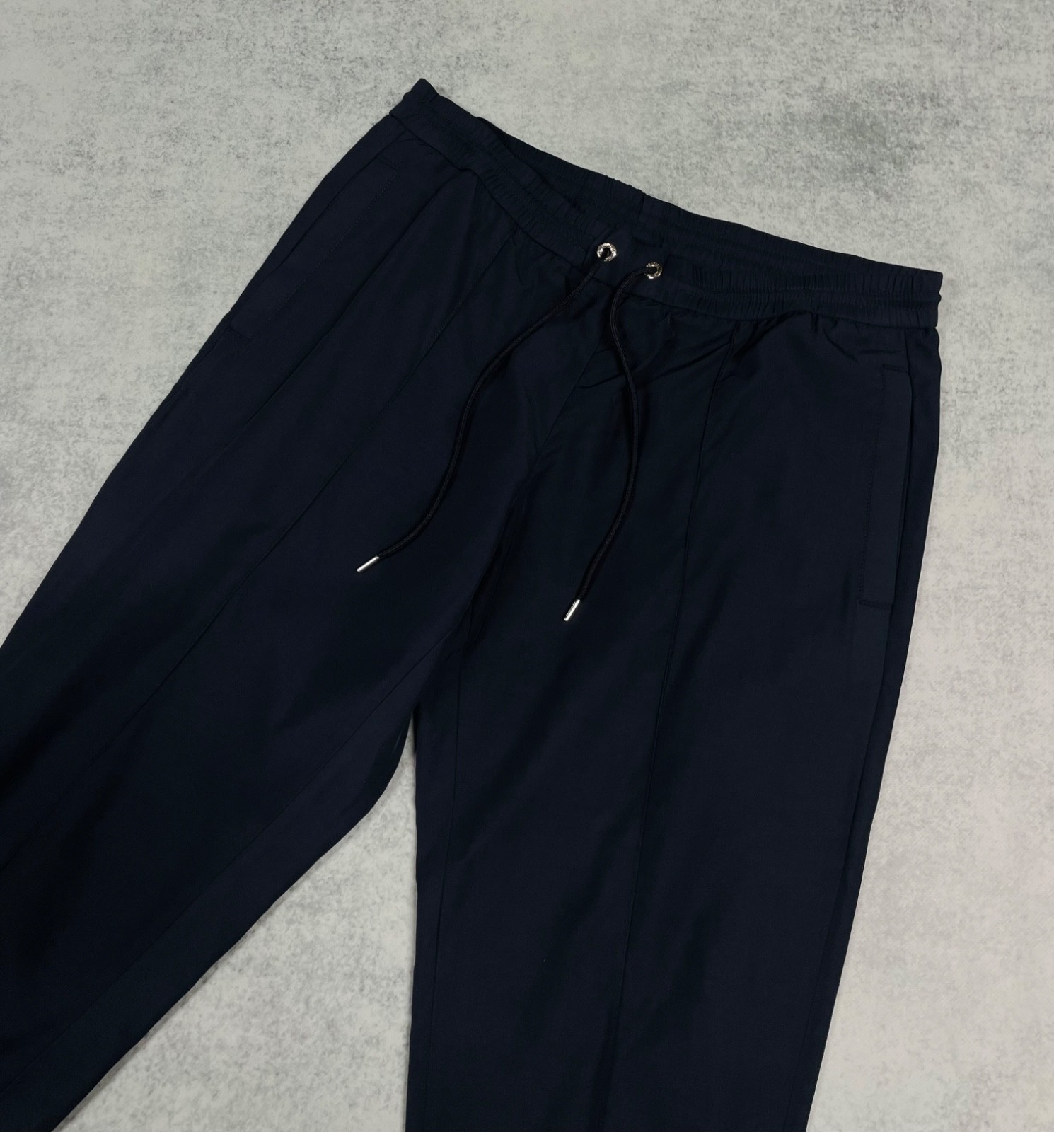 Moncler Men’s Navy Blue Zip Pantalone Sportive Casual Pants Size 52