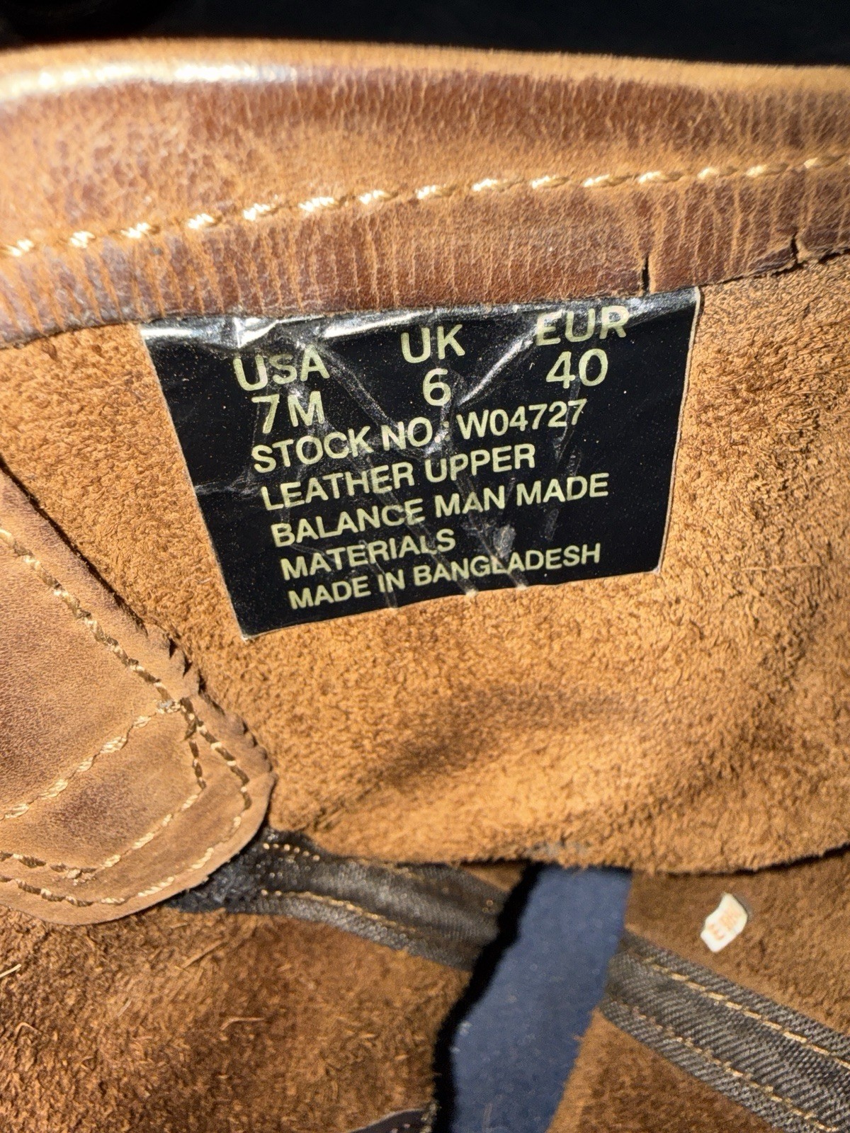 WOLVERINE Mens 7 M Leather Pull On Work Boots Oil Slip Resistant Brown W04727