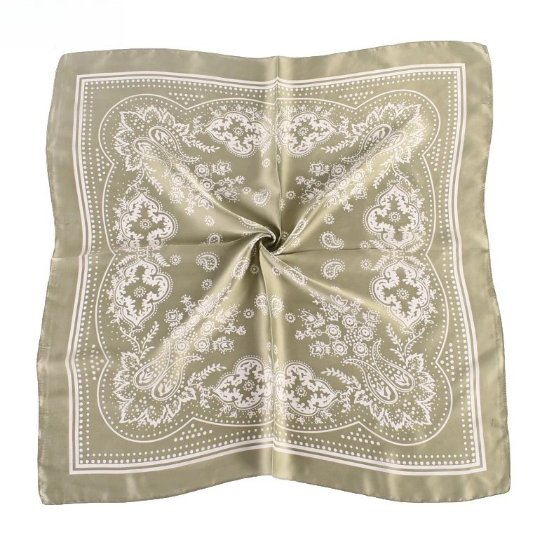 Large Silk Feel Satin Scarf Head Square Wrap Neck Neckerchief Shawl Hair Scarf