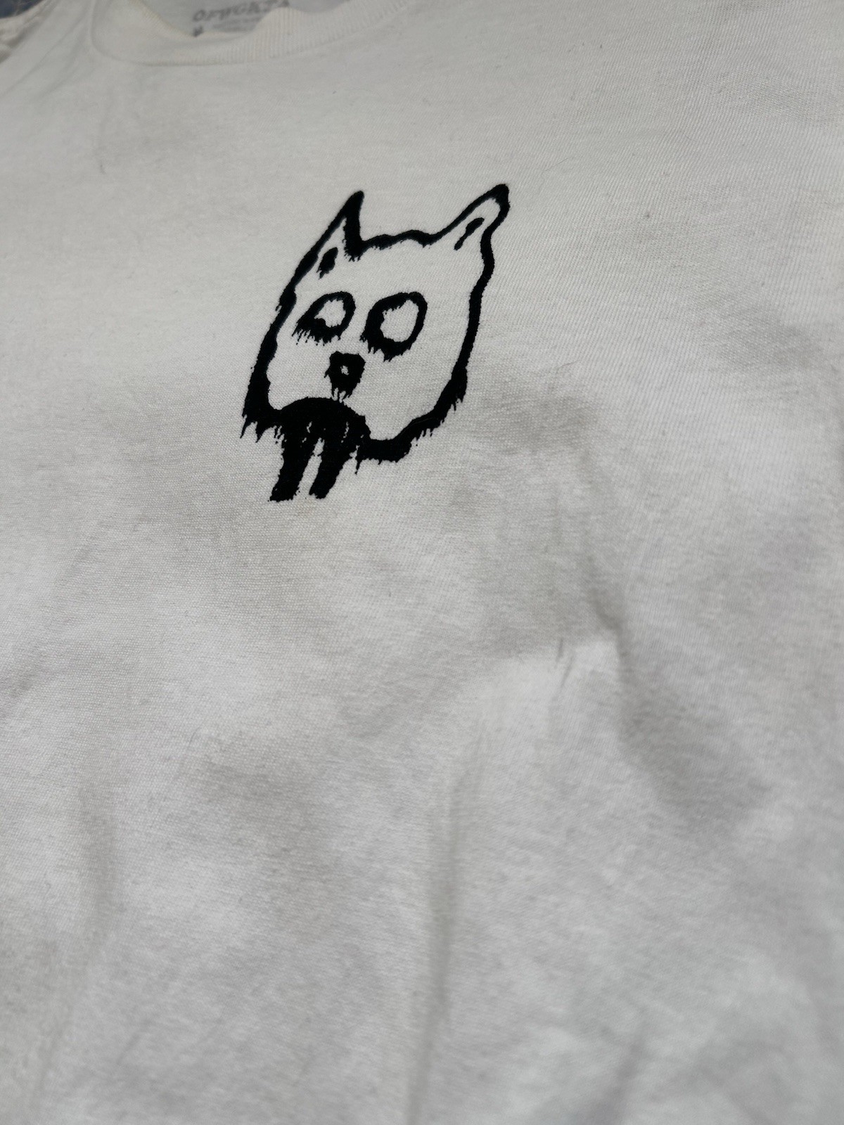 Odd Future OFWGKTA Cat Sketch Tshirt Size M Golf Wang Y2K Tyler The Creator