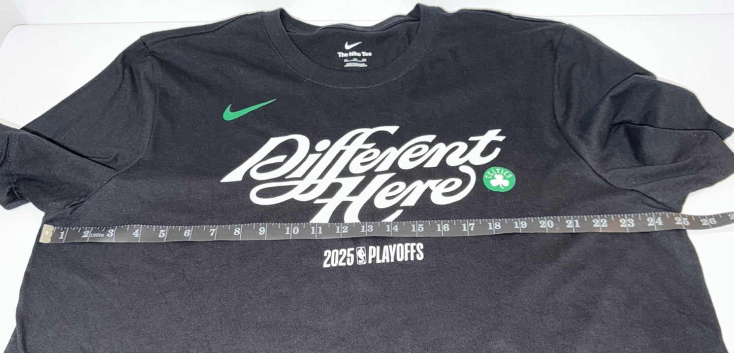 NEW Nike 2025 Playoffs Different Here Celtics Graphic Tee T Shirt Men’s 2XL XXL