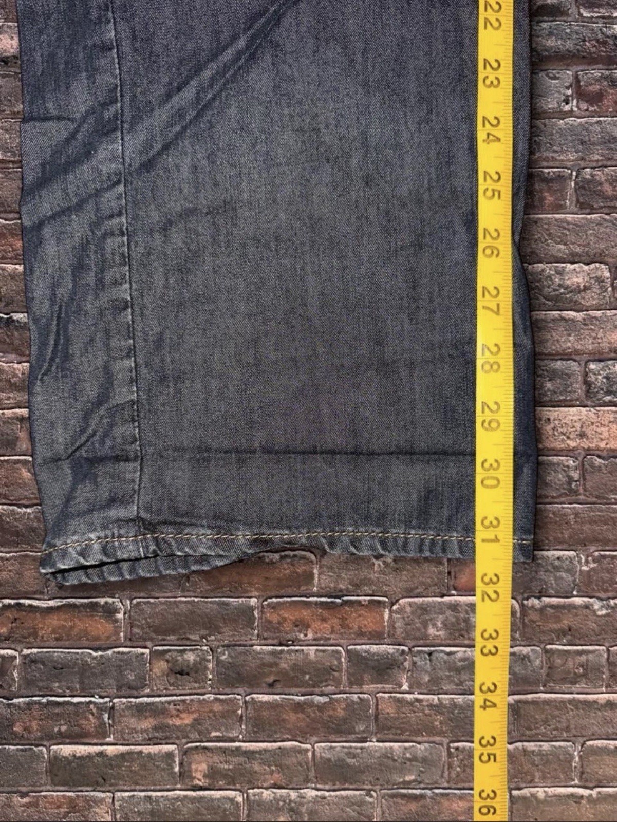 GUESS Men’s Dark Wash Bootcut Jeans Regular Fit Mid Rise 5-Pocket Zip