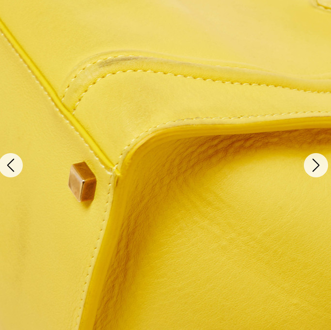 Celine Yellow Leather Medium Phantom Luggage Tote Bag $4200 With Dust Bag