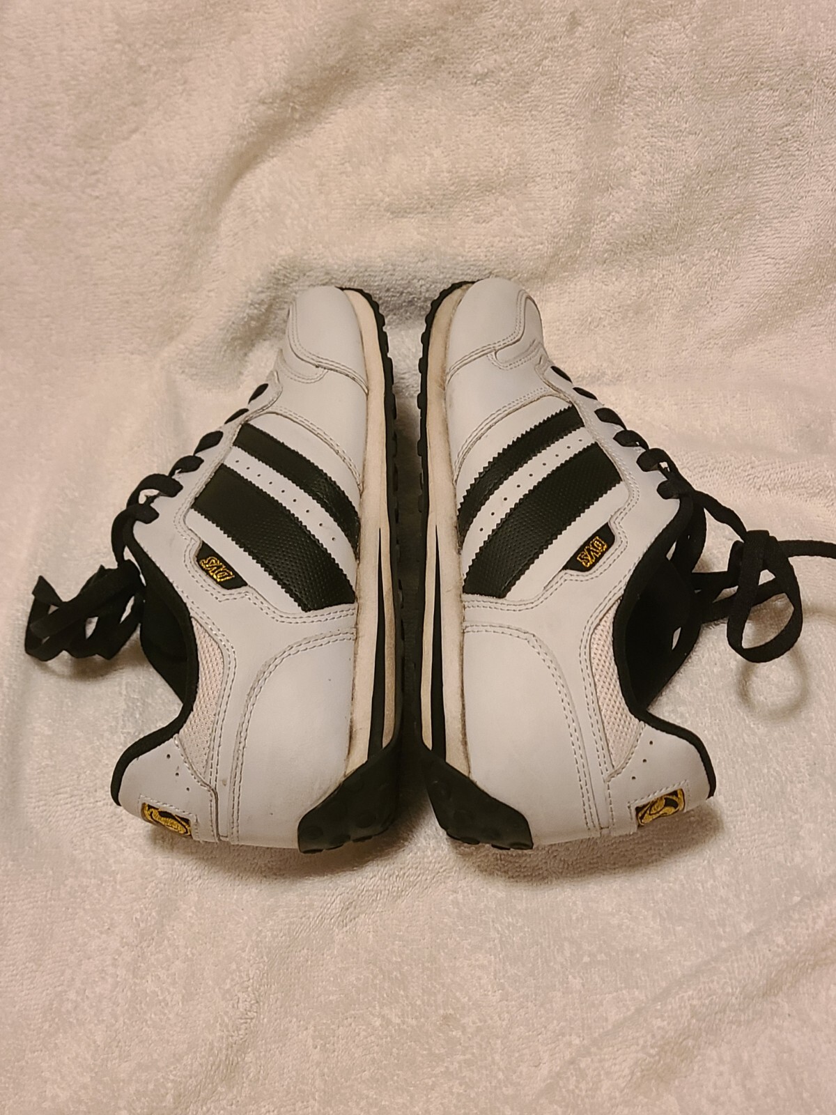 DVS Premier HO Shoe White Leather Size 10 Skate Shoes Moto Sneaker Vintage