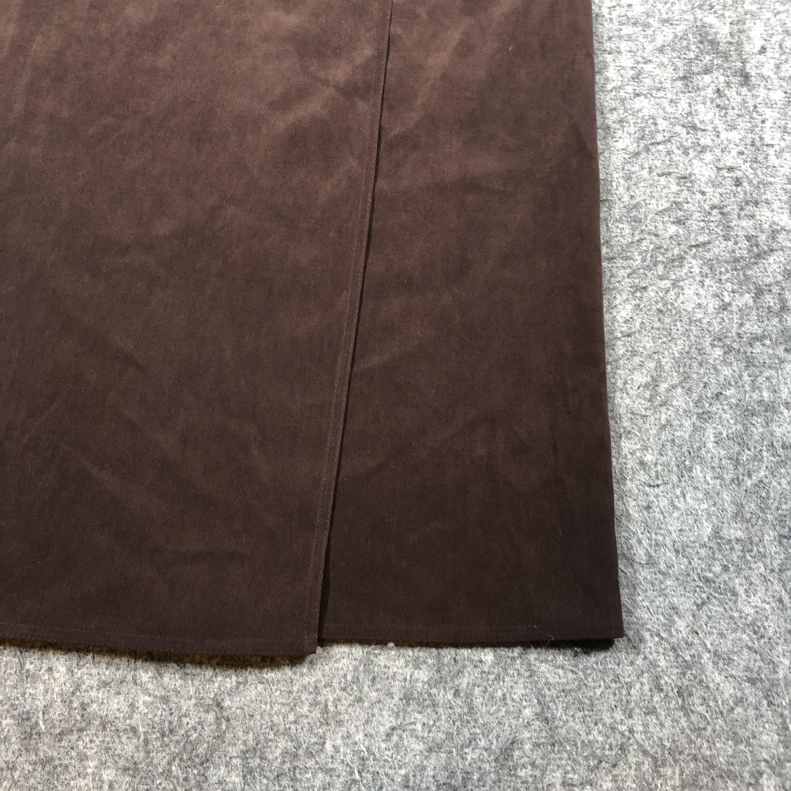Talbots Skirt Womens 10 Brown Wrap Maxi Buckle Strap Stretch Workwear Career