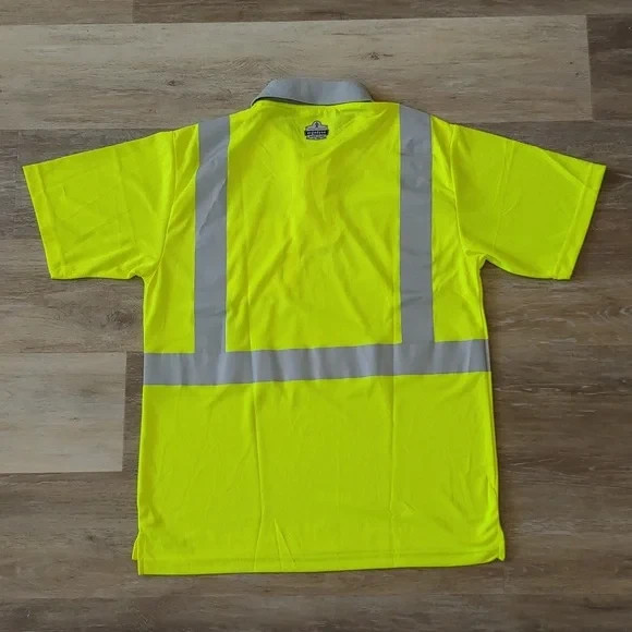NWOT Ergodyne GloWear 8295 ANSI High Visibility Reflective Polo Shirt Size S