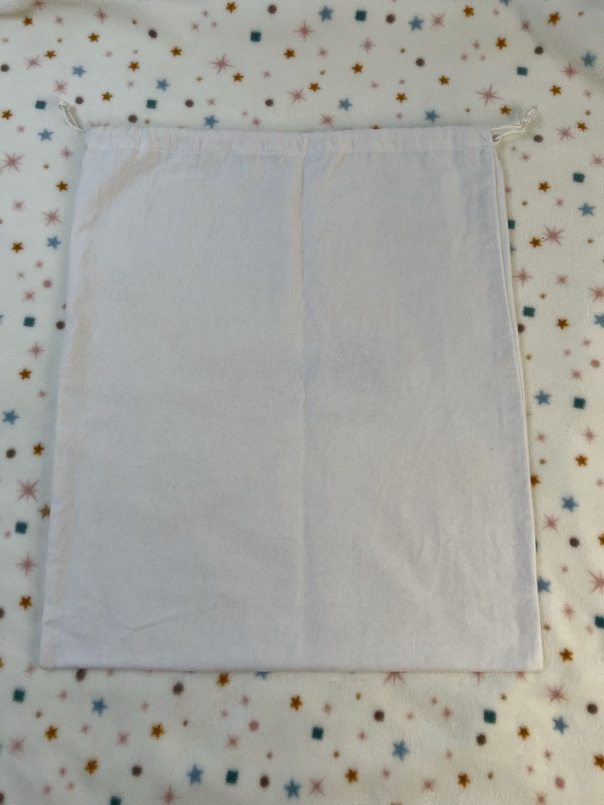 Brighton Purse 100% Cotton White Drawstring Dust Cover, Storage 14″ x 16 1/4″