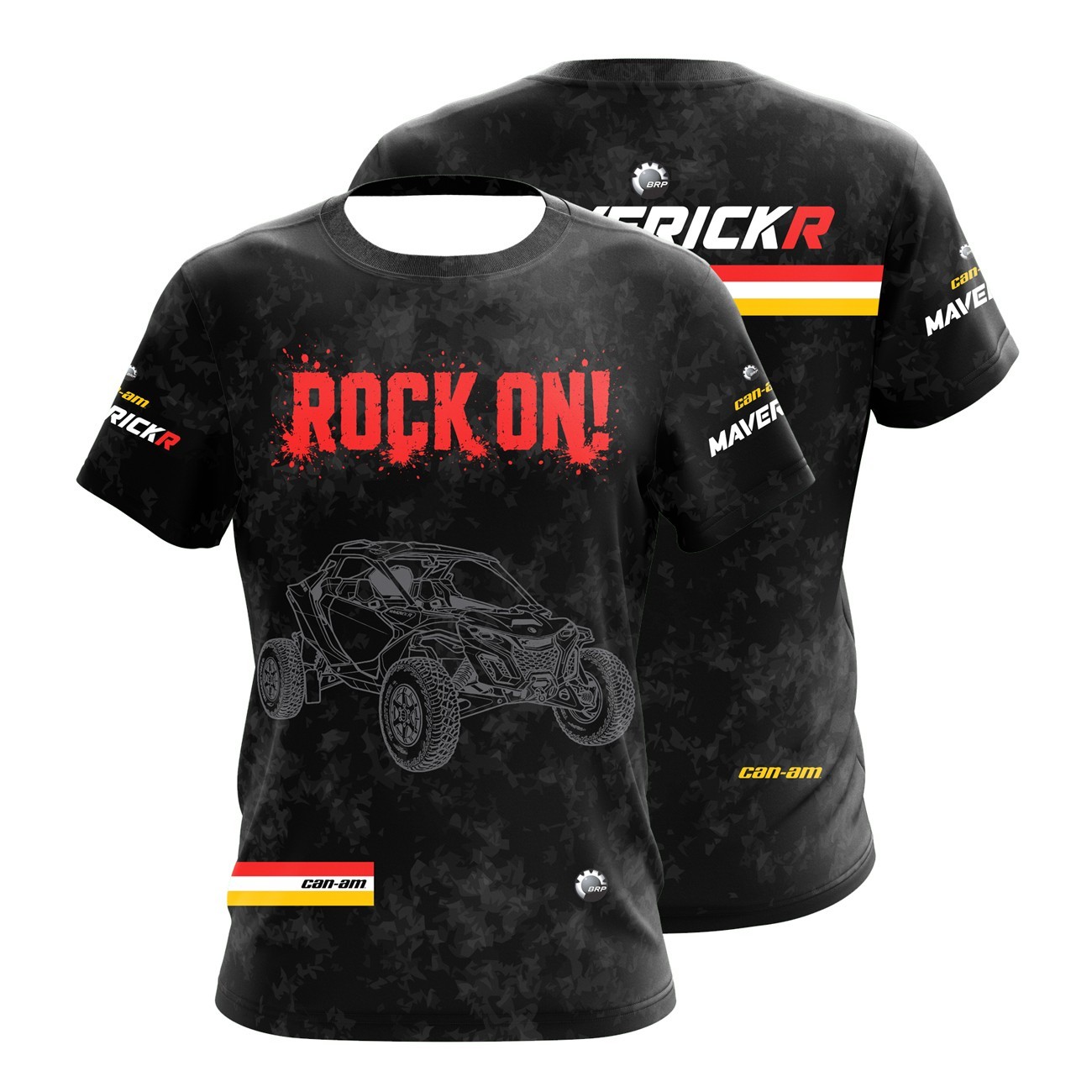 Can-Am Maverick R Men’s T-Shirt UTV Off-Road Rider Graphic Tee