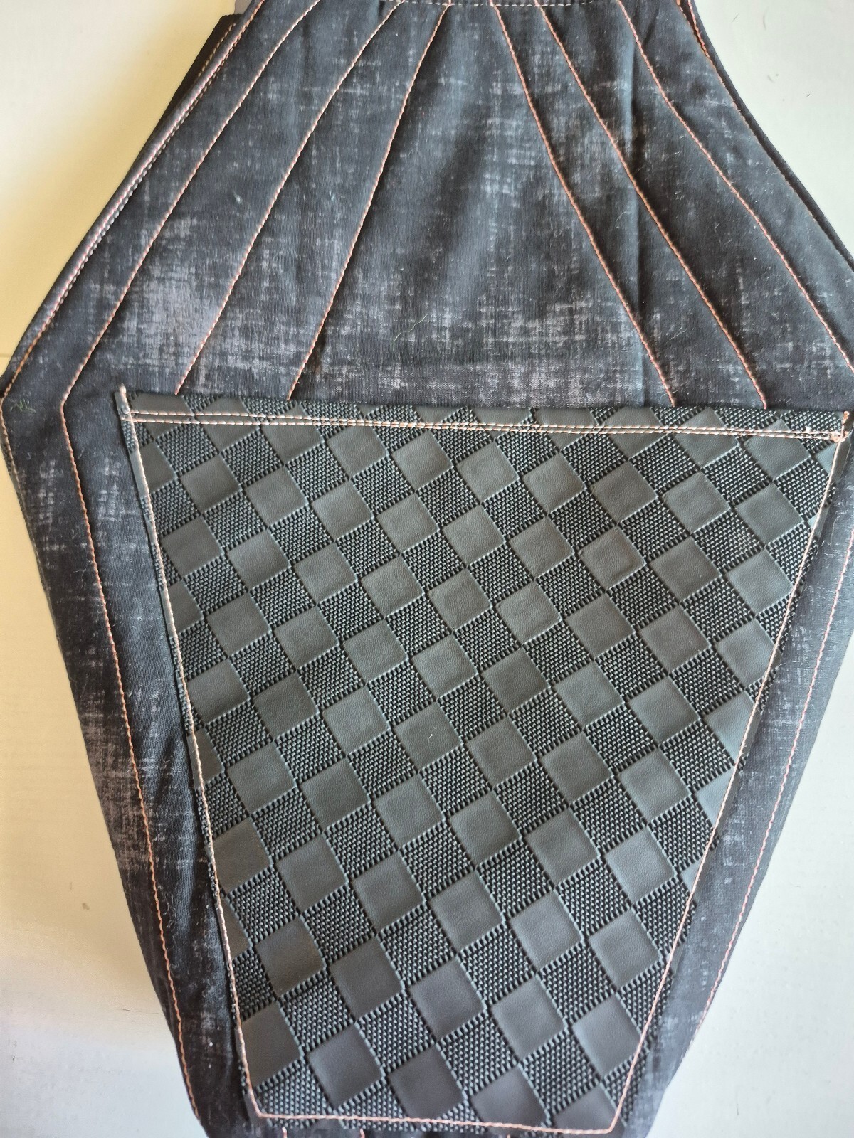 Edgy coffin-shaped tote bag with Camper graphic and waterproof canvas lining.