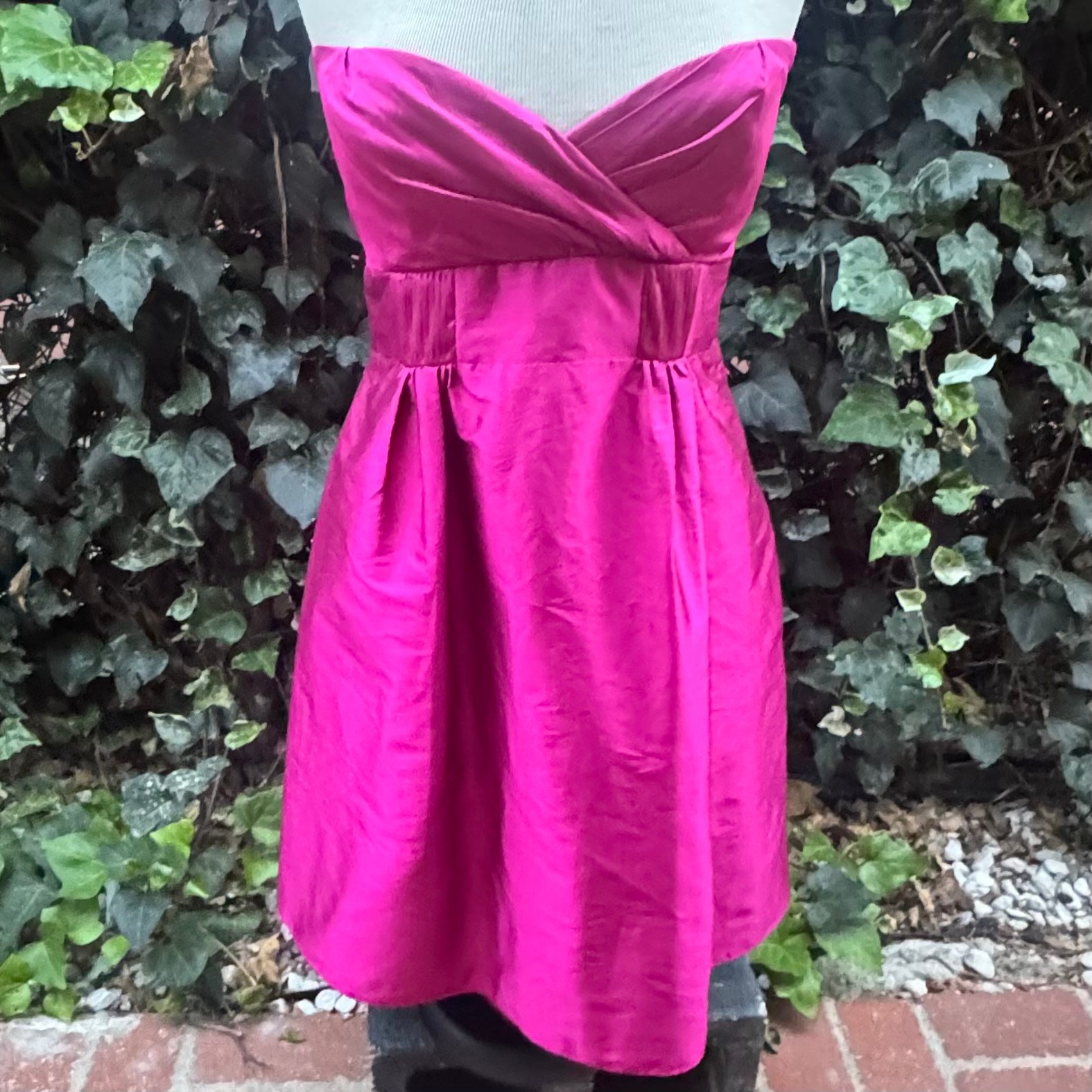 Vintage Jim Hjelm Occasions Dress Strapless Taffeta Boned Made in USA Balletcore