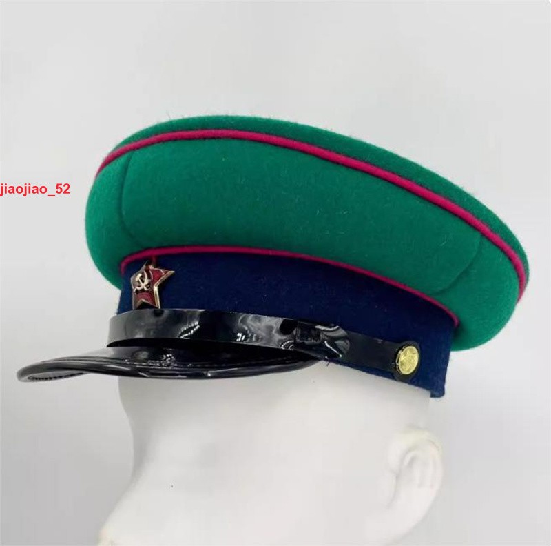 Soviet Political Commissar Hat Large Brim Soviet Uniform Hat Blue Gift Christmas