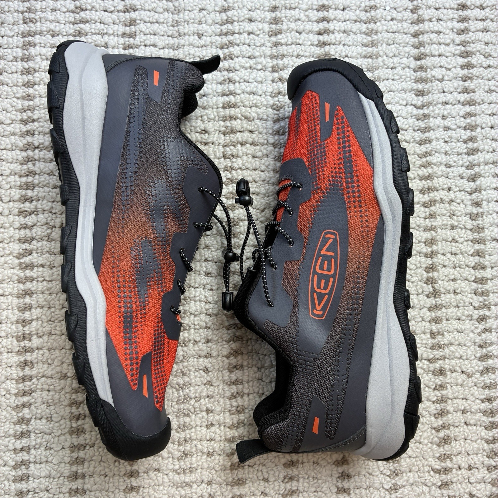 Keen Wanduro Speed Hiking Trail Shoes Outdoor Sneakers Orange Gray Mens Size 7