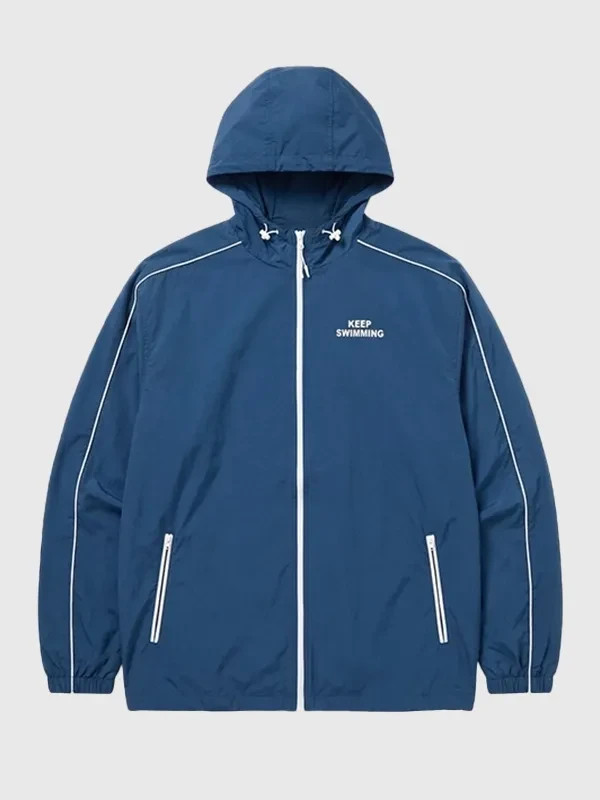 Men Blue Keep Swimming BTS Jacket