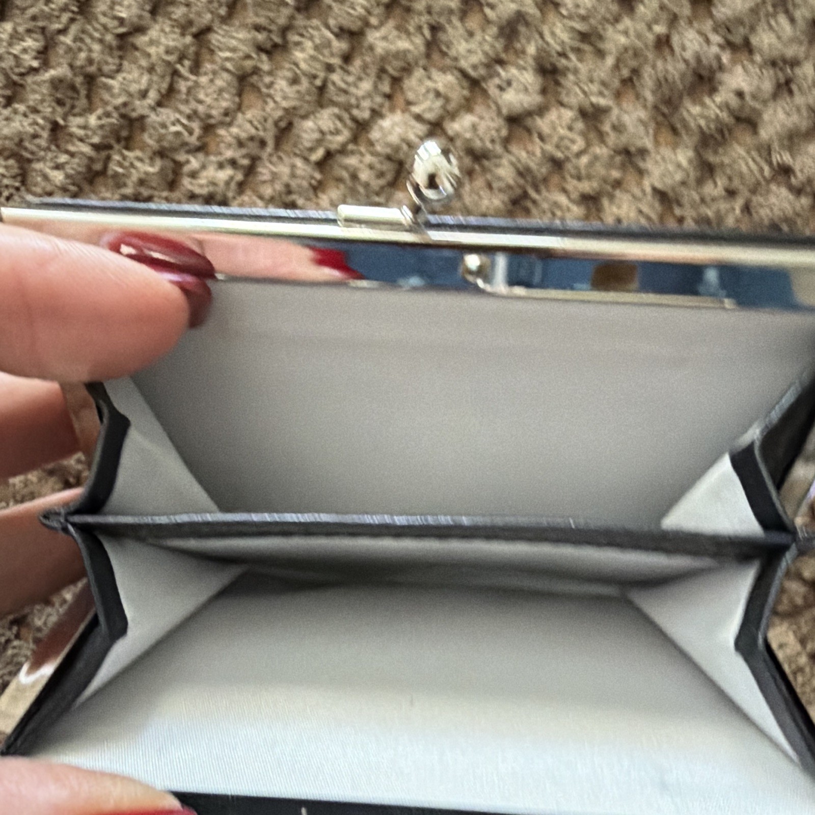 Cole Haan Black Medium Shoulder Bag Zip, Wristlet, Buckle Accent Silver Hardware