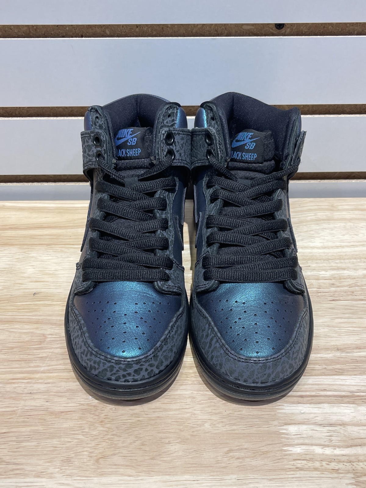 Size 6M/7.5W – Nike SB Dunk High Black Sheep Hornet Sz 6 BQ6827-001 Pre-Owned