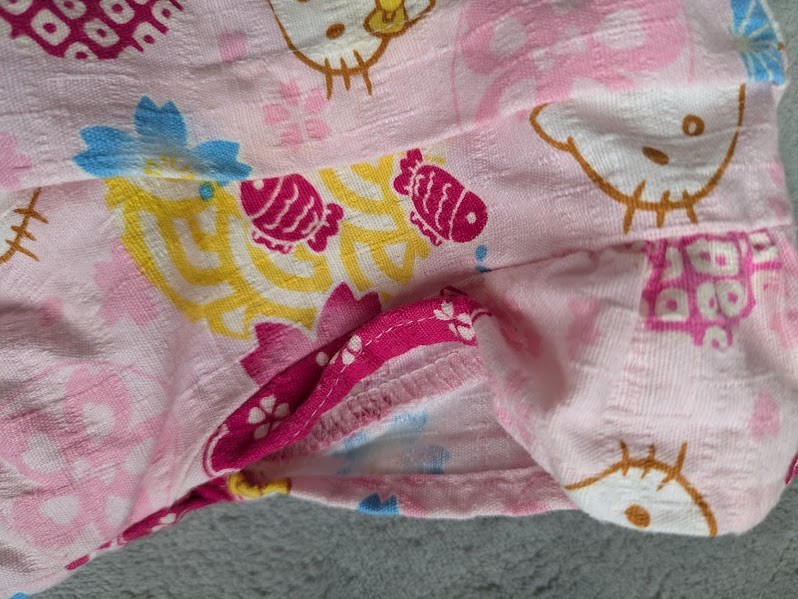 Hello Kitty Baby Romper 80cm Pink Sleeveless Yukata Jinbei Japan Exclusive Cotto
