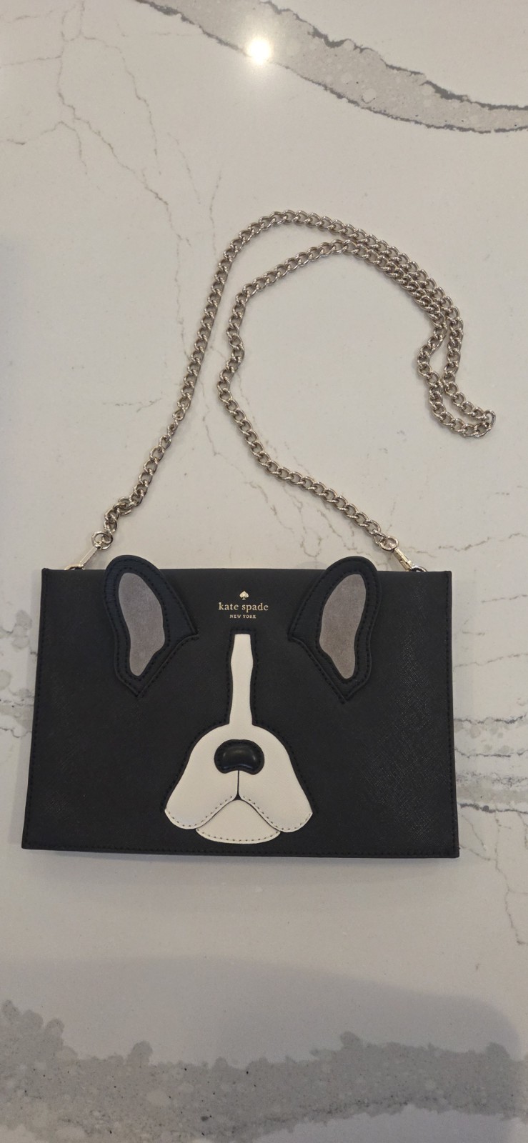 Kate Spade French bulldog purse