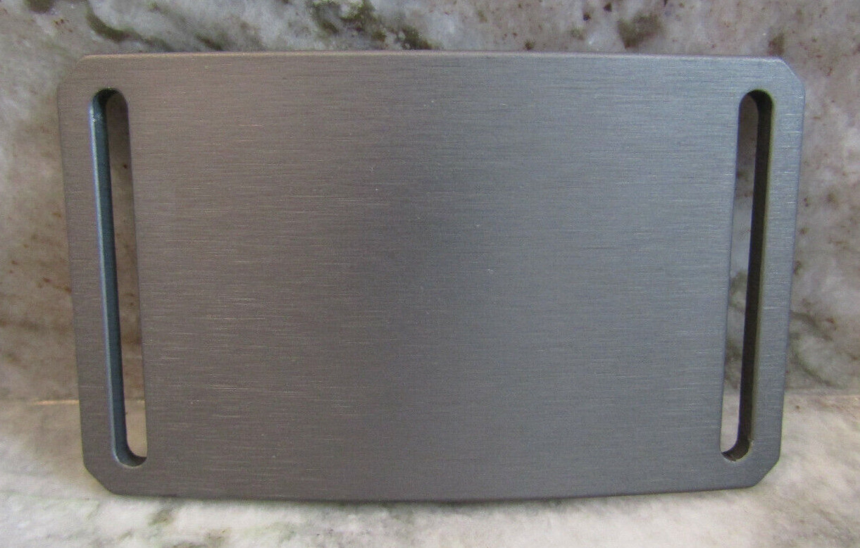GRIP6 BELT BUCKLE – DARK SILVER / GUNMETAL – 1.5 INCH WIDE