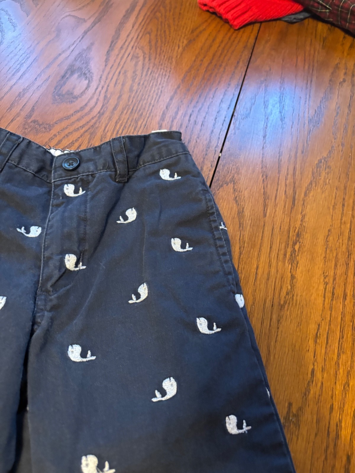 vtg gap boys 3 years 3T blue whale theme chino pants