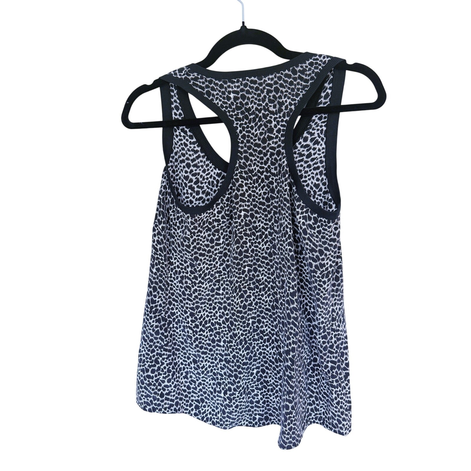 Joie Womens Silk Tank Top XS Black Leopard Print Cheetah Resort Safari Animal