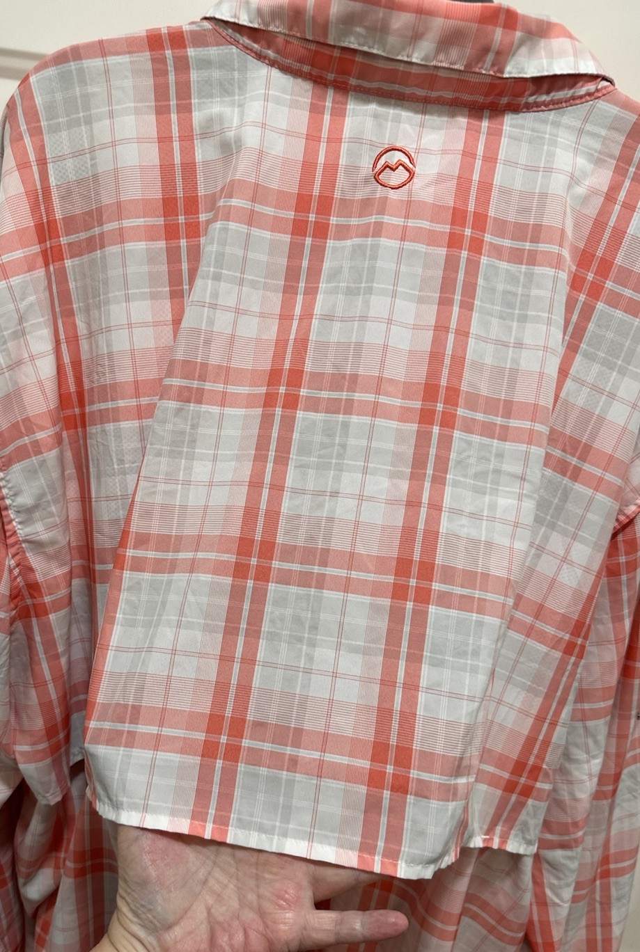 Magellan Fishing Shirt Men’s 4XL Pink White Plaid Button Down Vented Quick Dry