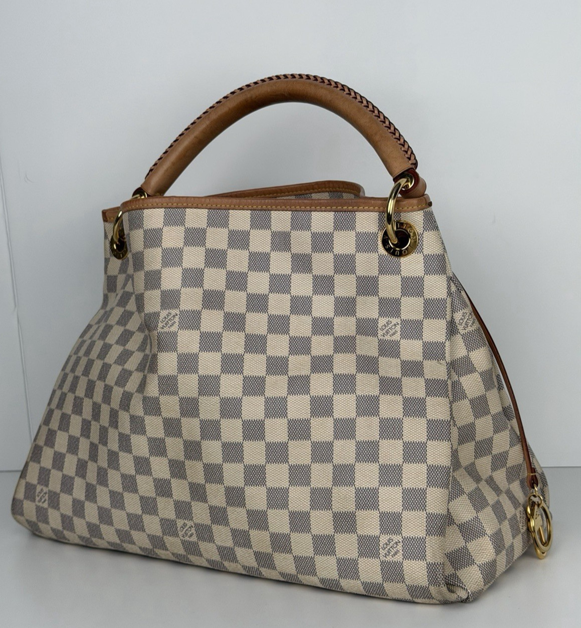 Louis Vuitton Artsy MM Hobo Bag in Damier Azur Canvas 2020 D2