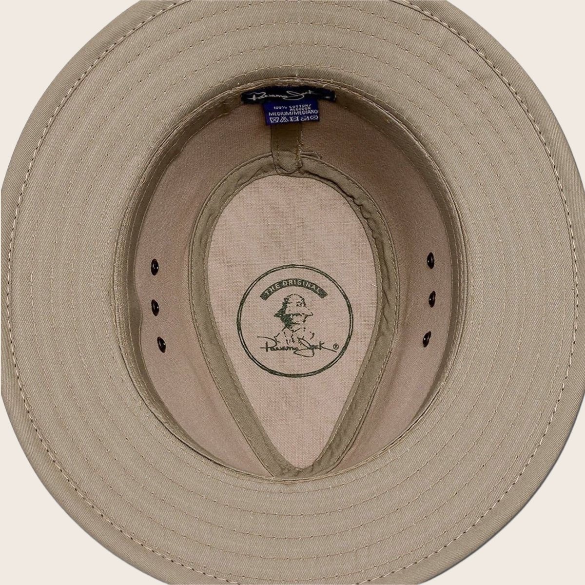 Panama Jack Men’s Original Canvas Safari Sun Hat, 2 1/2″ Brim, UPF (SPF) 50+