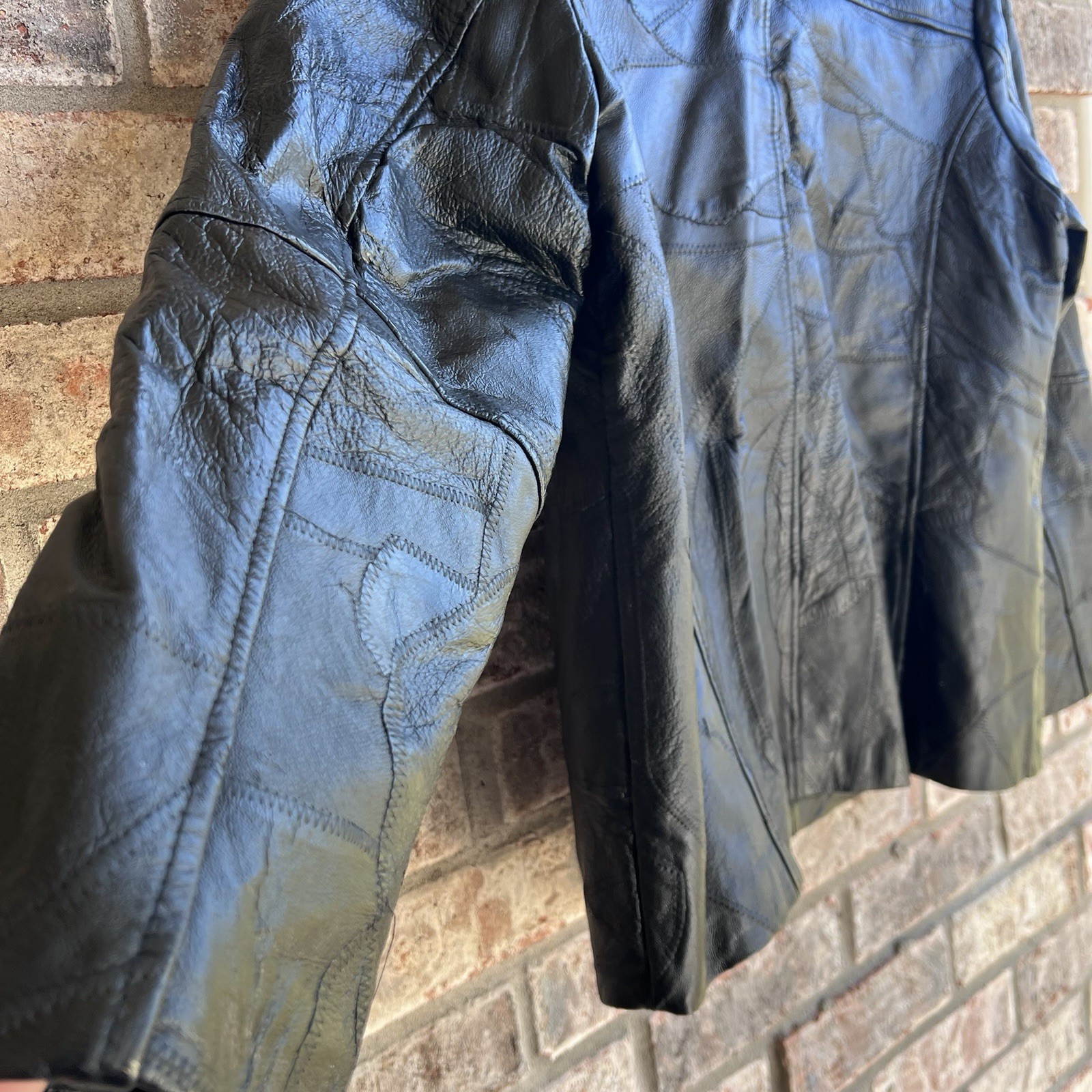 🍒💣 Vintage 80’s Black Leather Blazer Style Jacket