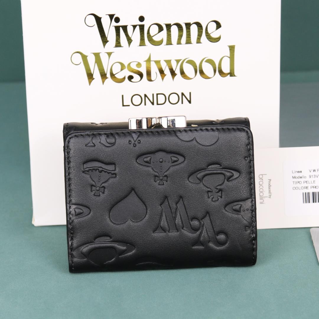 Vivienne Westwood Gamaguchi Trifold Wallet Color Black 11cm × 9cm × 3.5cm NEW