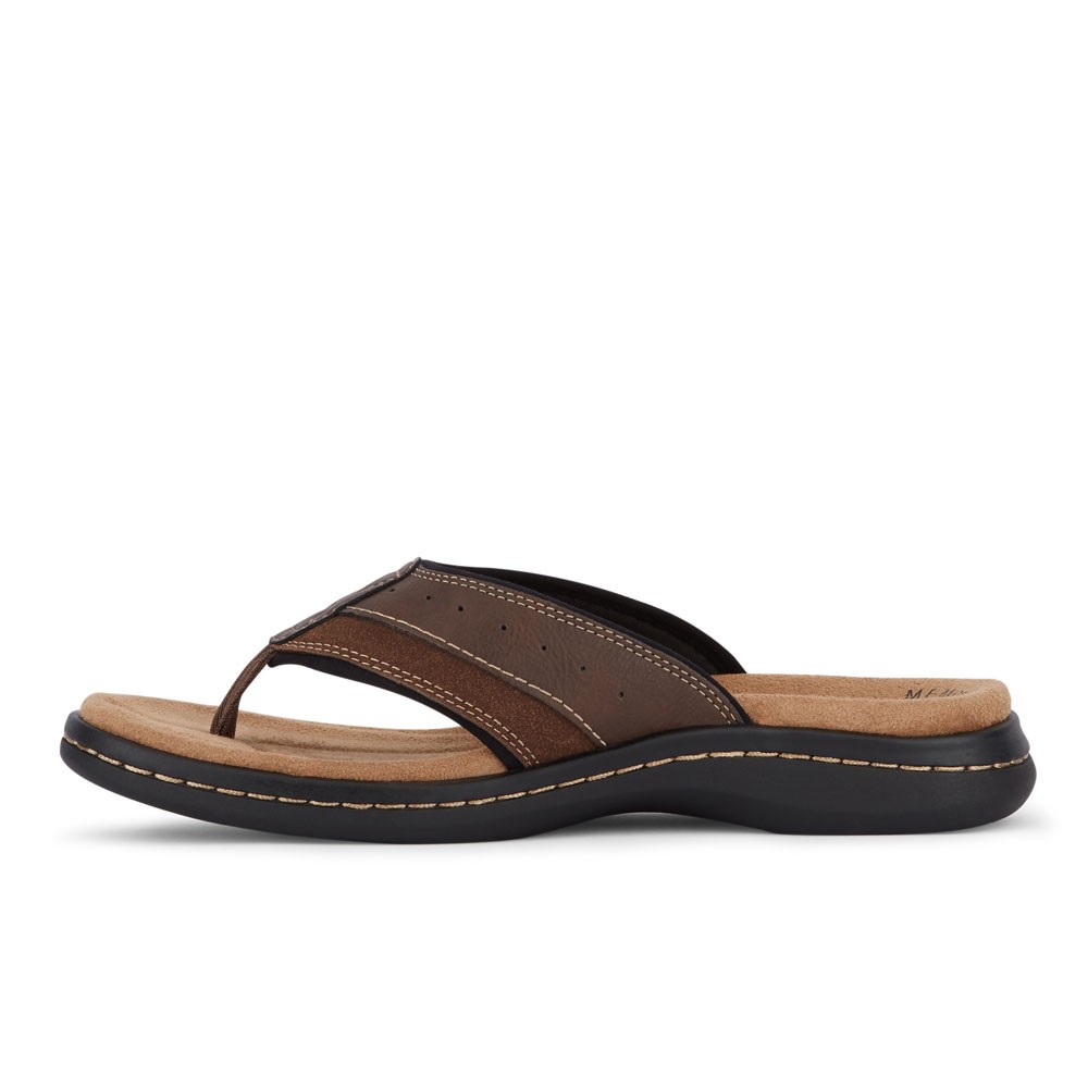 Dockers Mens Laguna Casual Comfort Outdoor Flip-Flop Thong Sandal Shoe