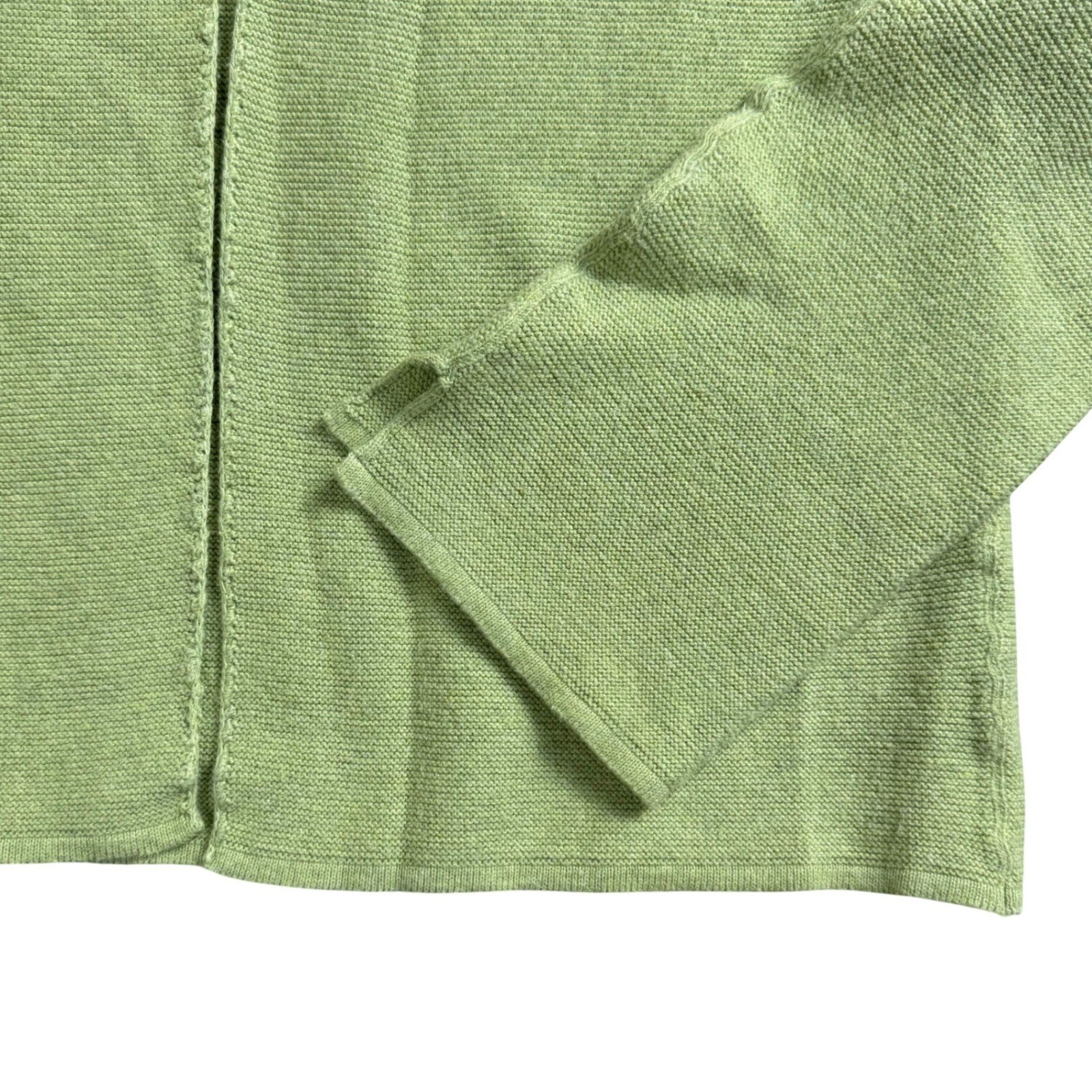 Vintage 90s American Eagle Cardigan Women Small Lime Single Button Cotton Y2K