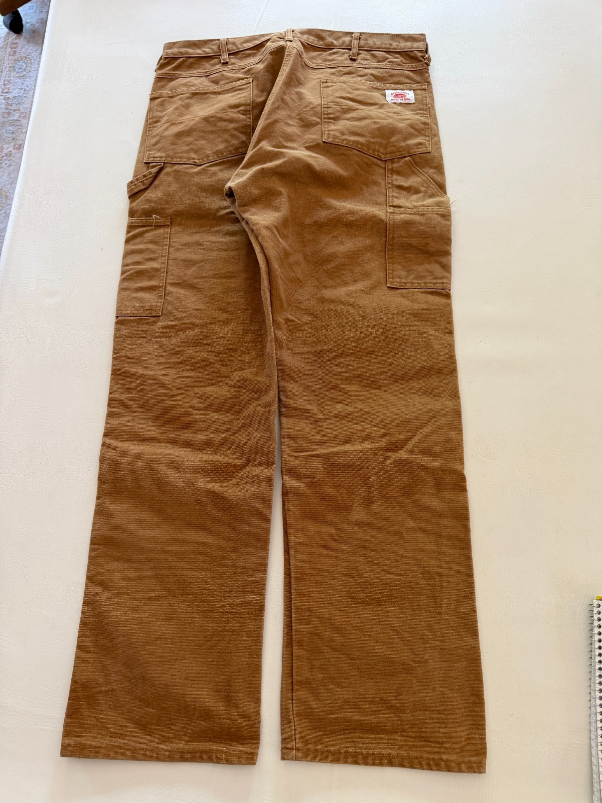 Round House Hammer Loop Double Knee Carpenter Jeans Mens 36×34 Brown 9