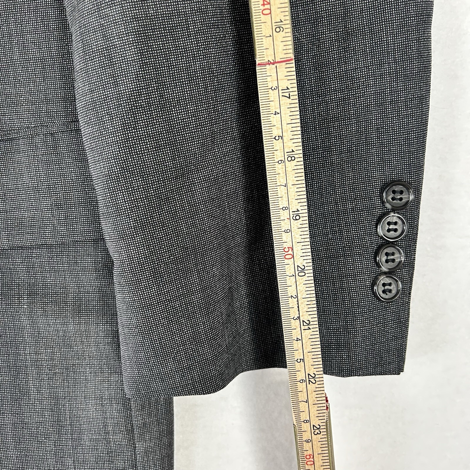 Corporate Image Tom James Gray Suit Mens 42 Blazer Pants 33×29