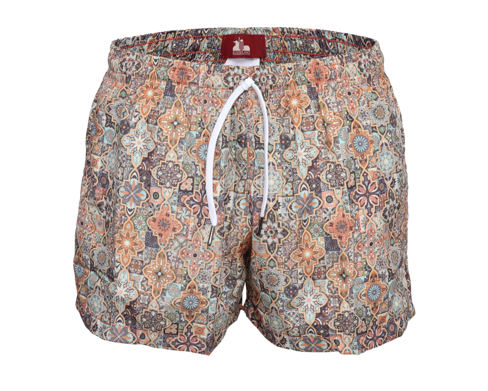 NWT EZZELINO SWIM SHORTS polyester multicolor boxer luxury Italy S