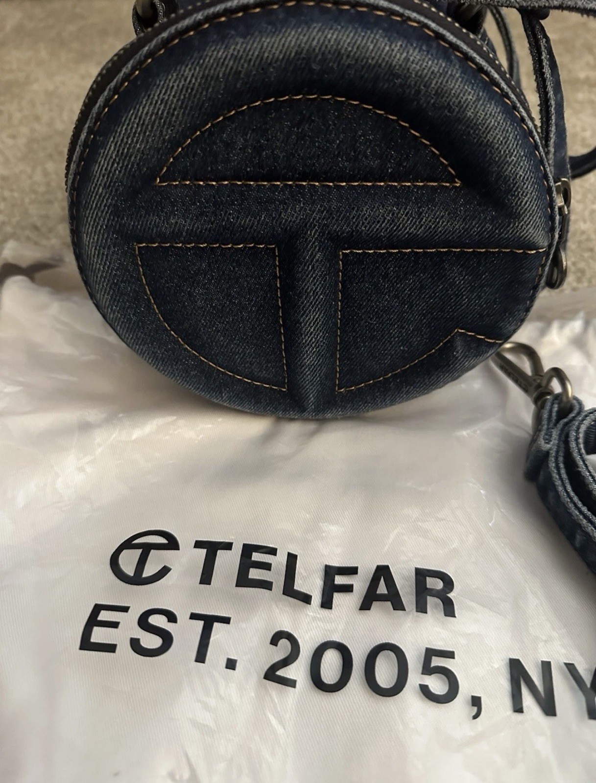 Telfar Medium Denim Duffel