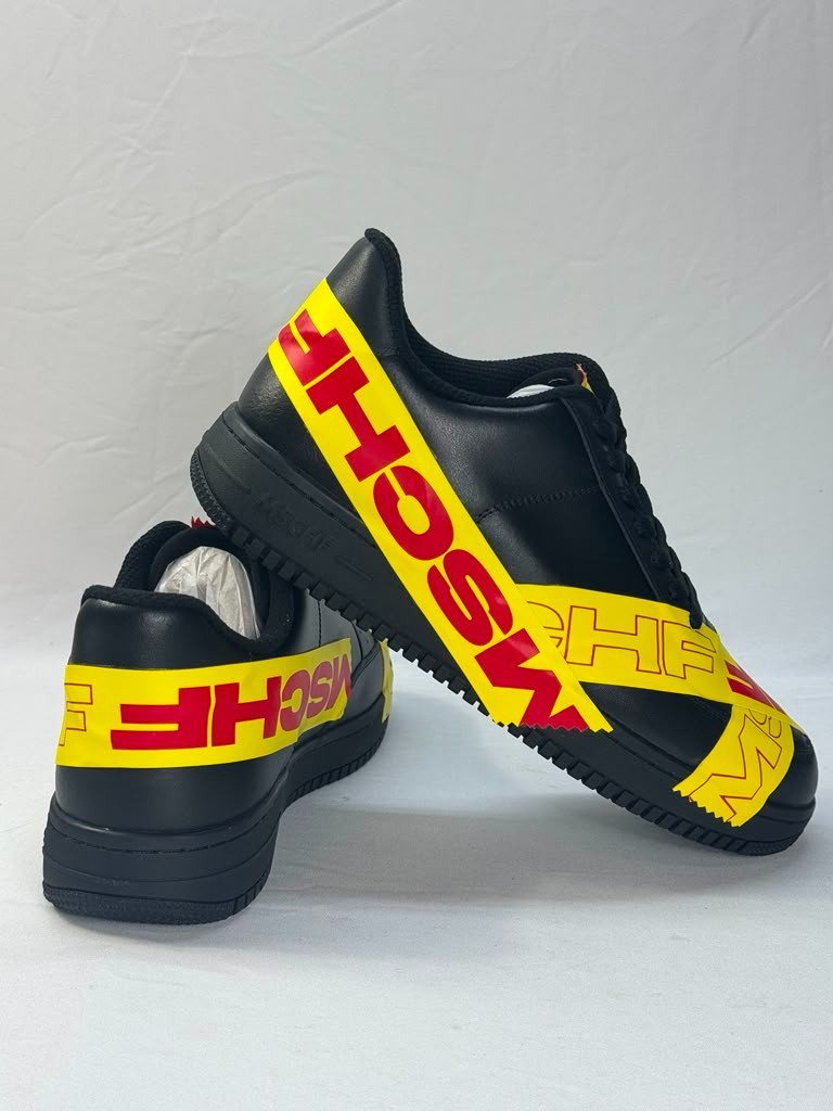 MSCHF Limited Edition TAP3 Black and Yellow Shoes Size 9 New