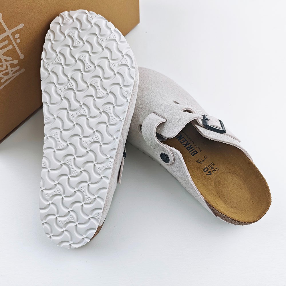 Birkenstock Boston x Stussy Bone Clog Wide Women’s Shoes EU37-45 With Box