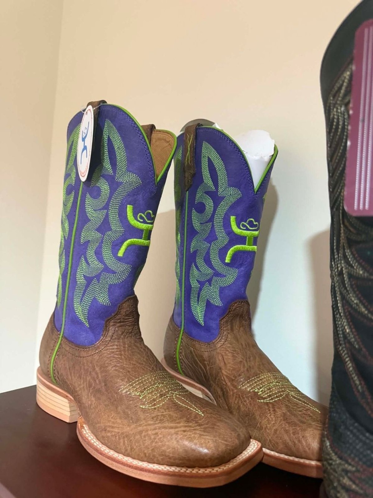 Twisted X Hooey Purple & Brown Western Cowboy Boots