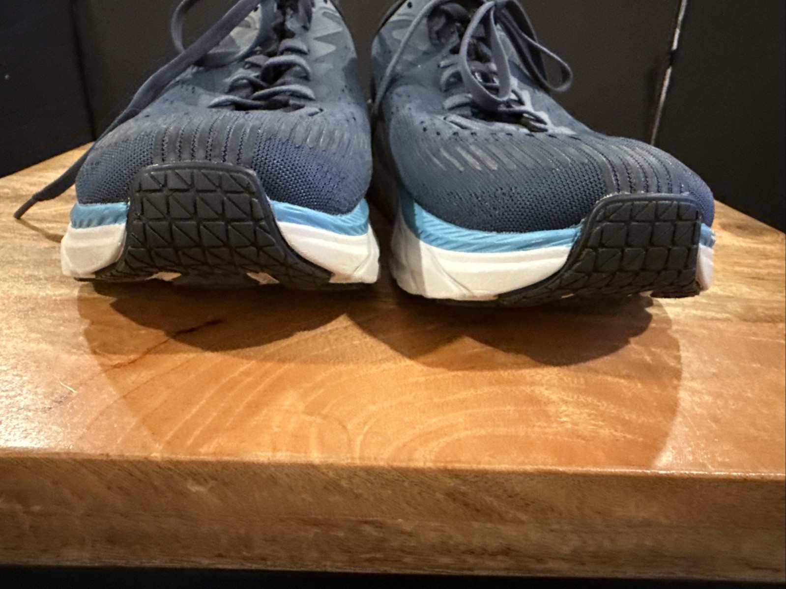 Hoka One One Clifton 7 Men’s Running Shoes Moonlit Ocean/Green Size 10.5 Blue