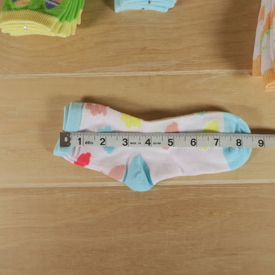 12 Count Assorted Kids Socks size 7-8.5 in Factory Sealed Bags