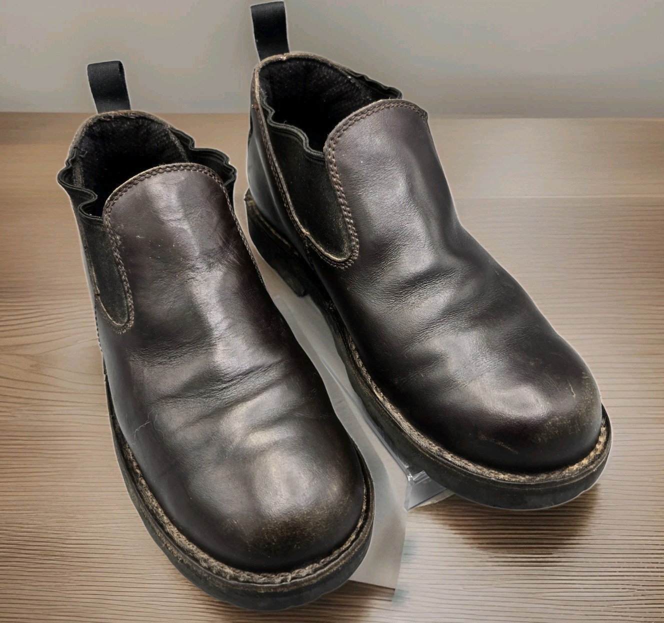 Danner 3.5 In Romeo 2 Chelsea Work Boots Slip On Brown Leather Shoes Men’s Sz 9D