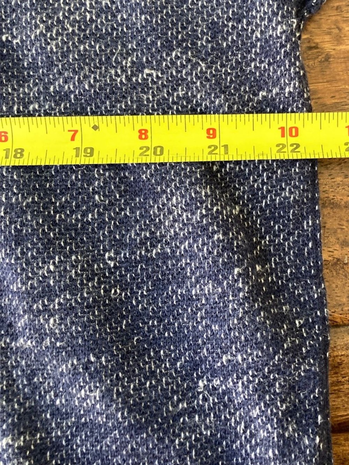Eileen Fisher Womens Medium Marled Blue Knit Top Neutral Minimalist Relaxed