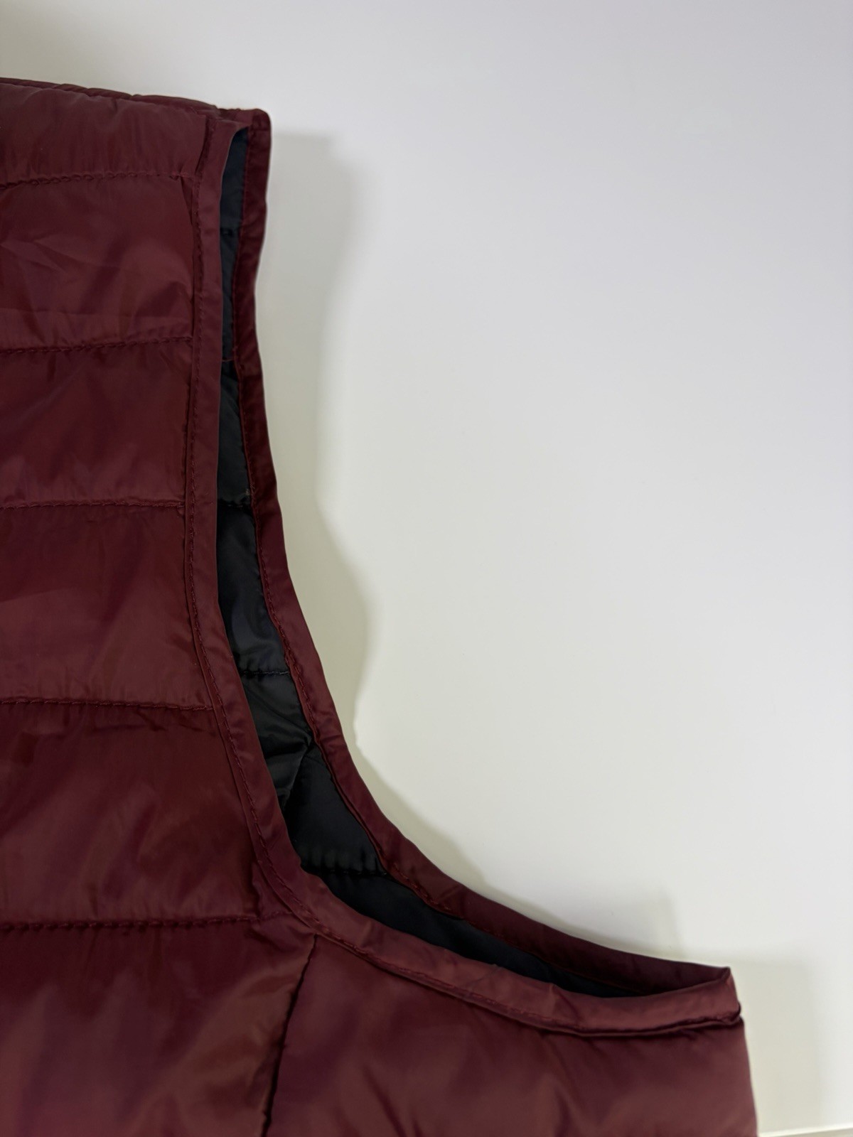 Joules Mens Puffer Gilet Jacket Burgundy Size XL, Hiking,walking, Quilted Warm.