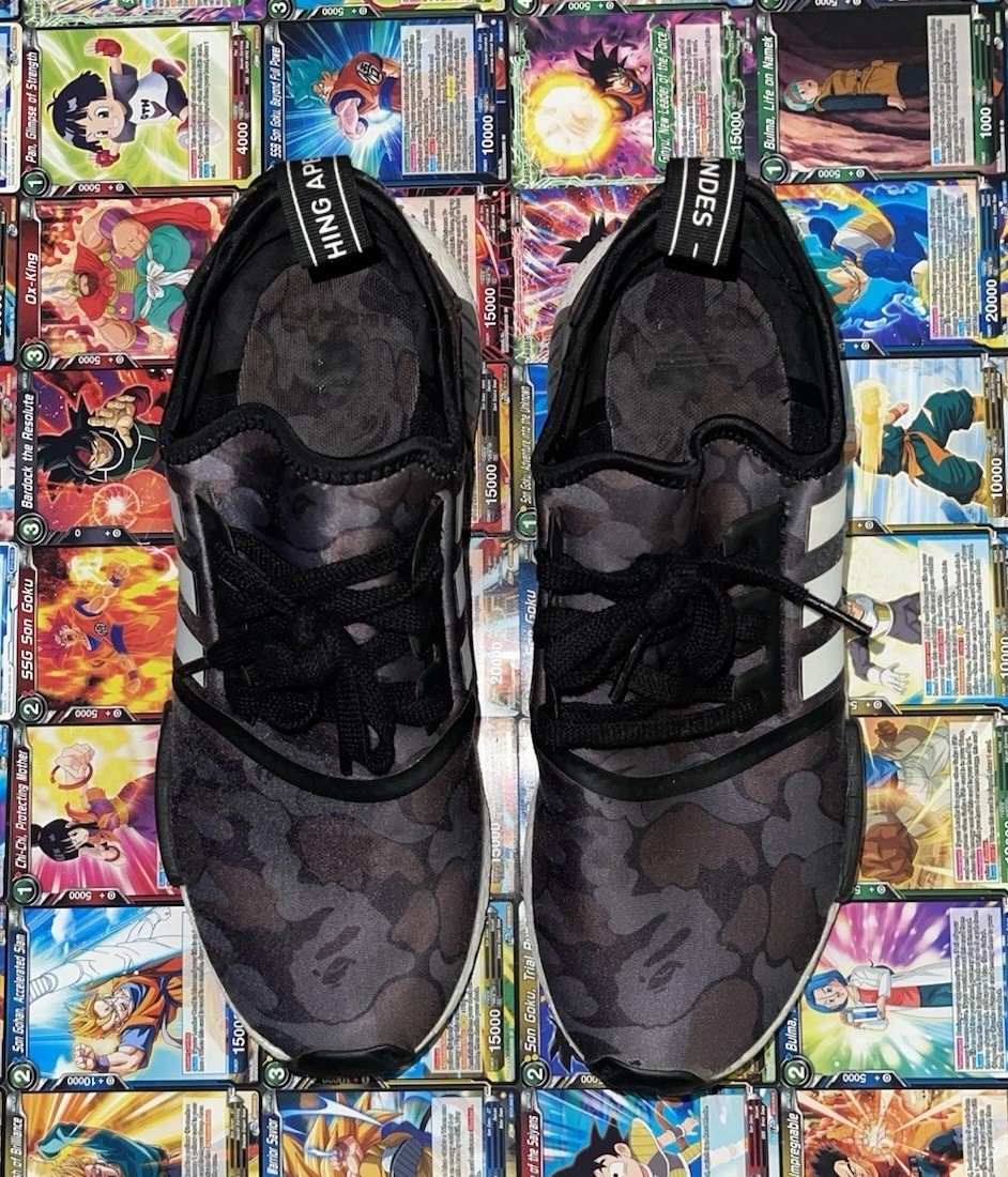 Size 9.5 – Adidas A Bathing Ape x NMD_R1 Black Camo