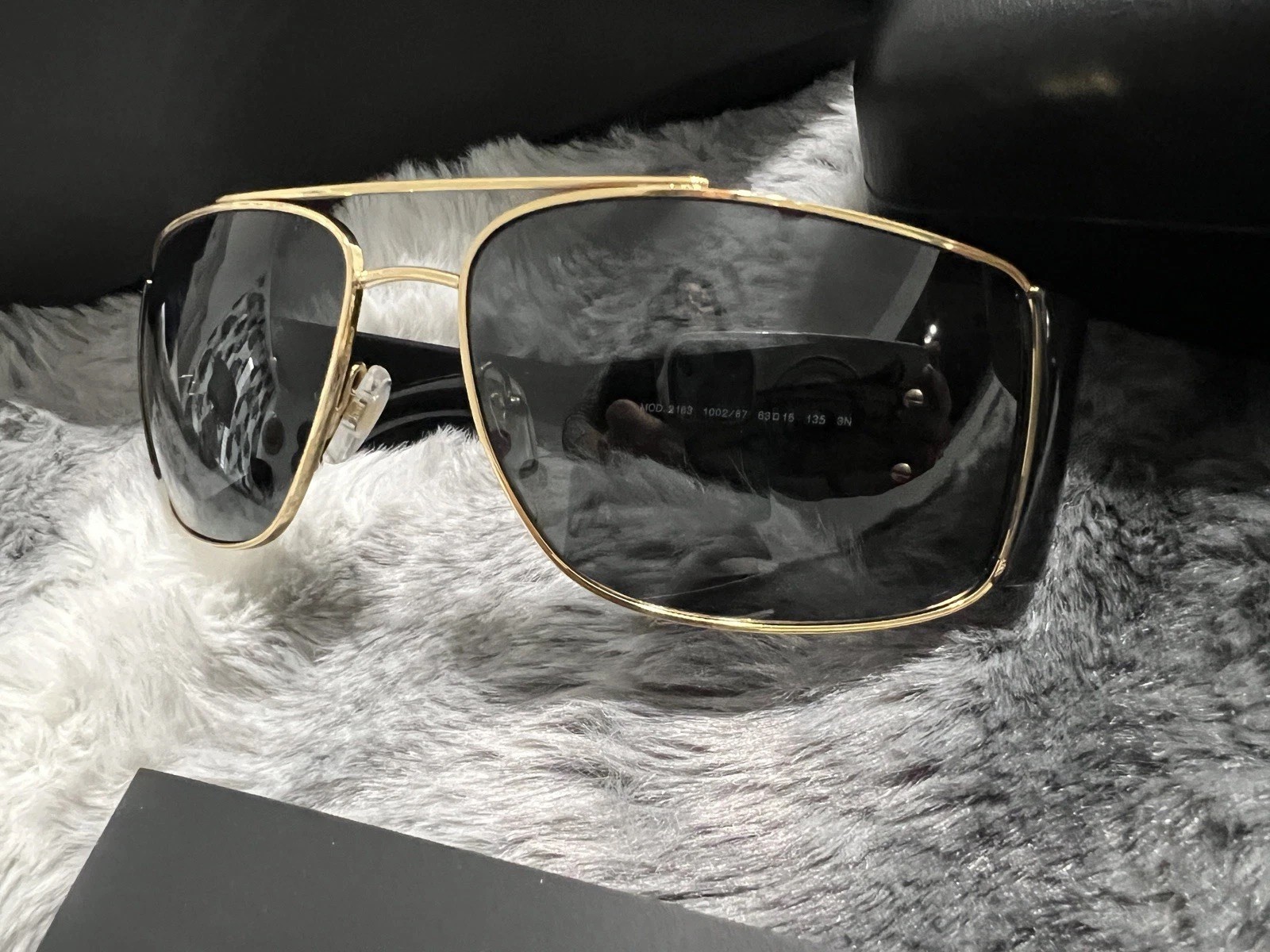 Versace Men’s Sunglasses Gold/Black/Grey 0VE2163 100287