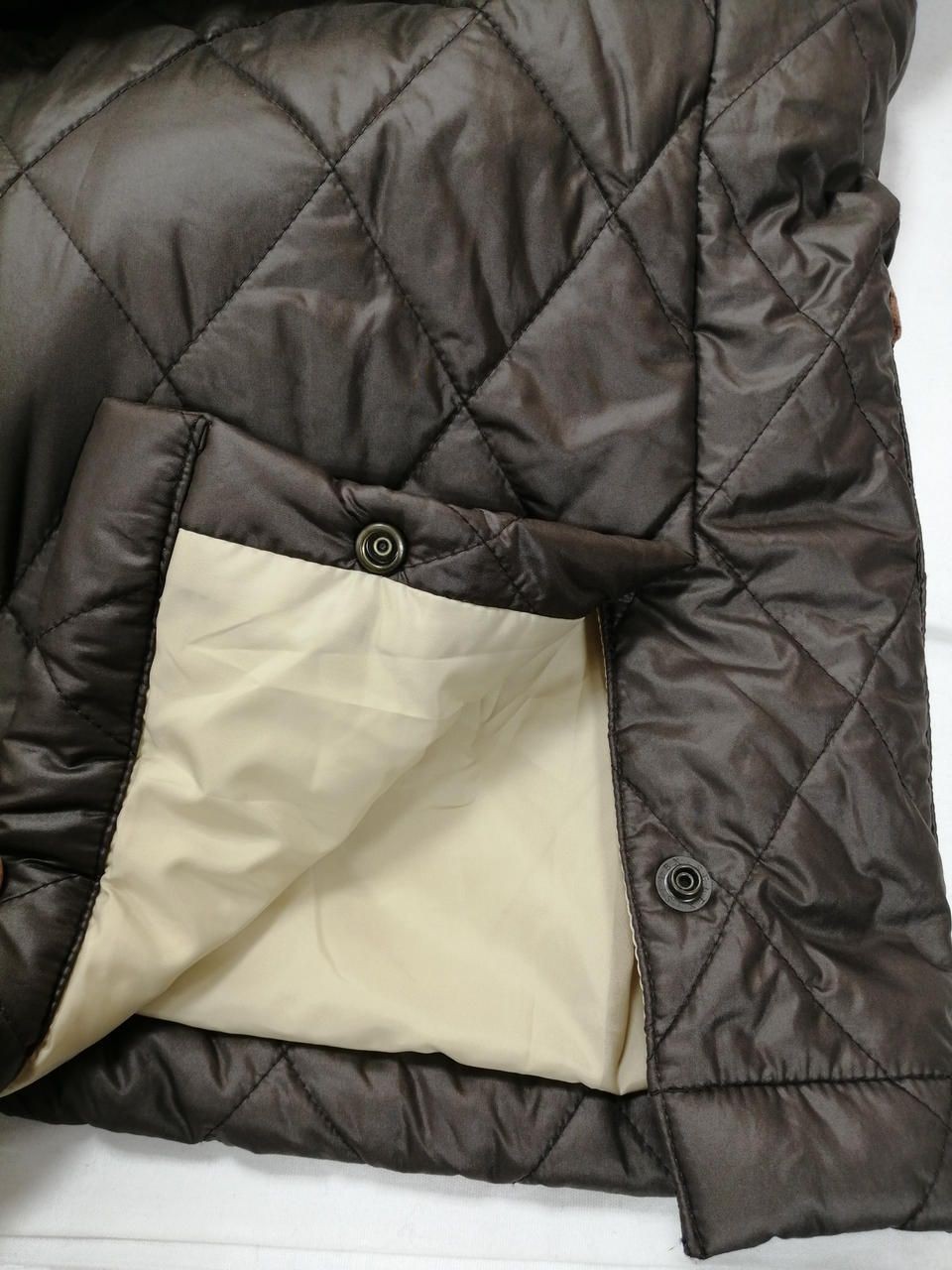 CANTERBURY Zip-up Quilted Blouson Brown Used