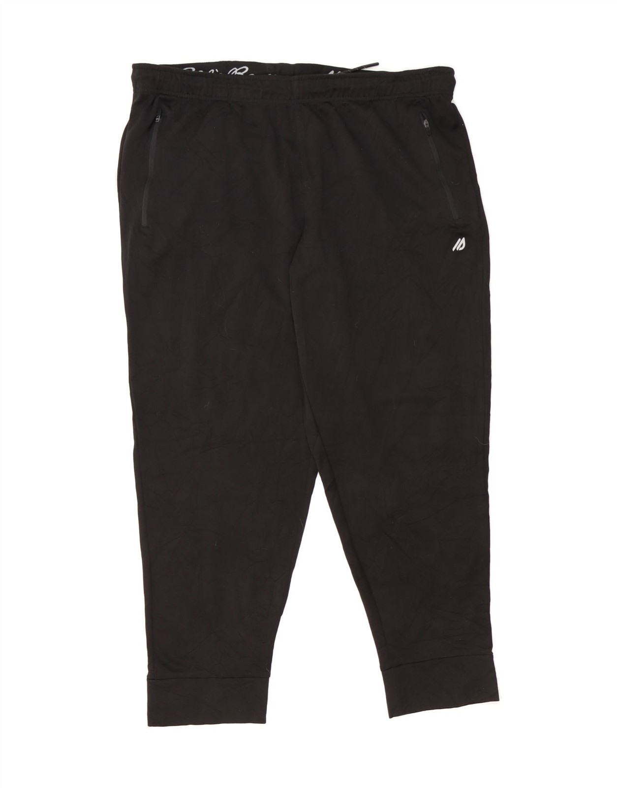 EDDIE BAUER Mens Tracksuit Trousers Joggers 2XL Black Polyester YJ01