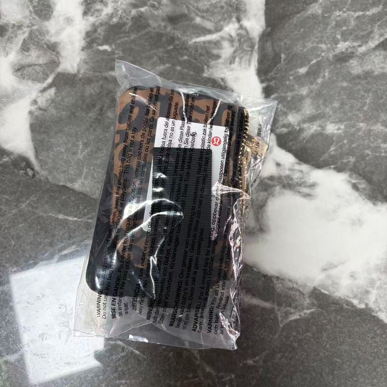 Lululemon Dual Pouch Wristlet Keychain Wallet Black, NWT