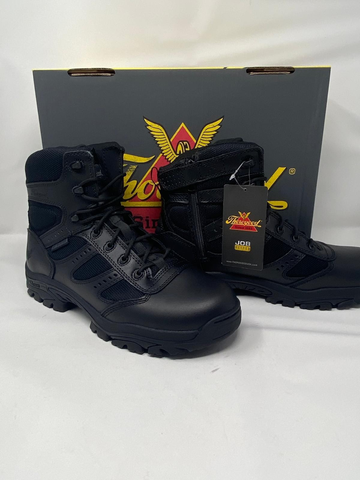 Thorogood 834-6218 Deuce Waterproof 6” Soft Toe, Full Grain Leather, Black
