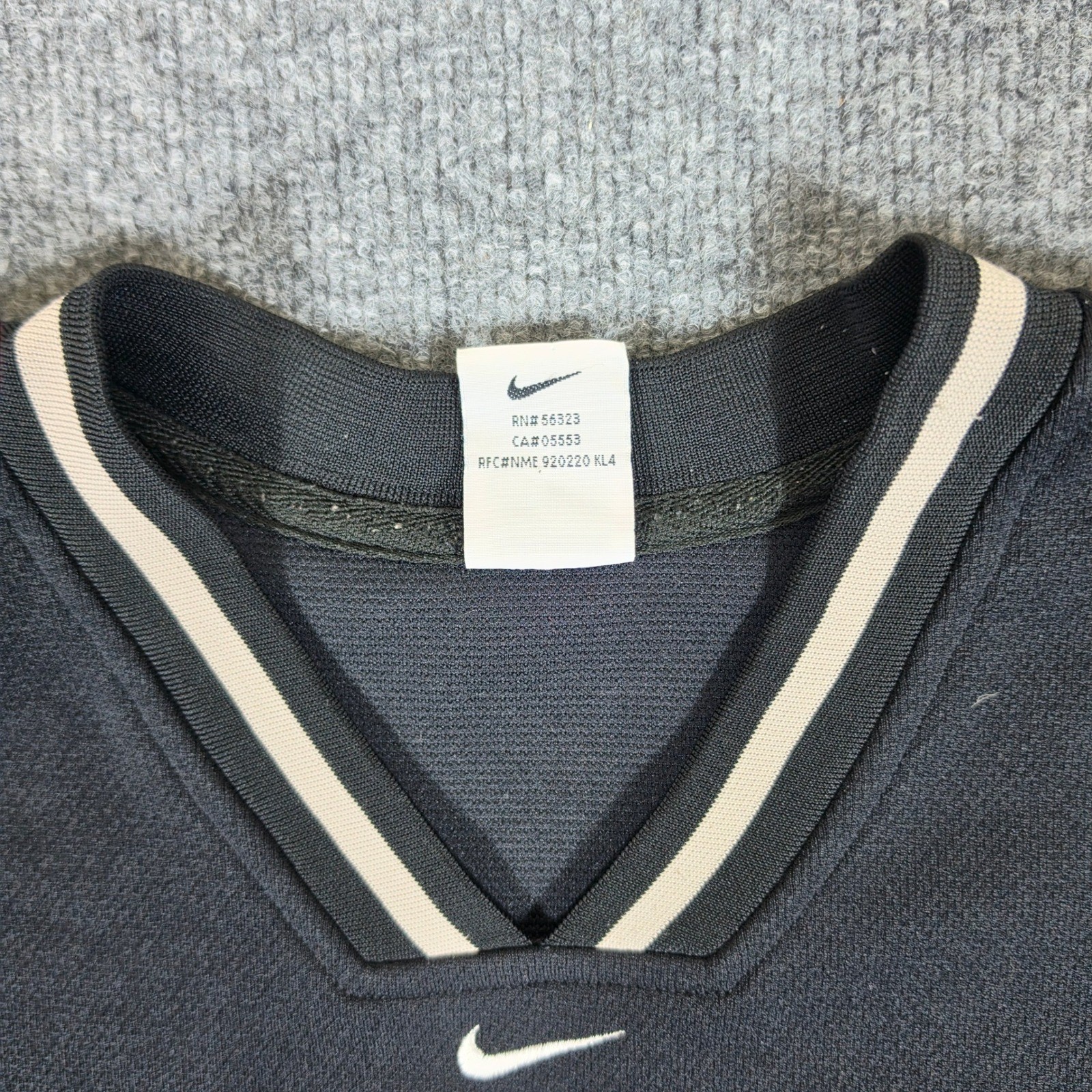 Rare Vintage 2000s Nike NBA Spurs Warm Up Shooting Shirt Gray/Black Mens Sz L